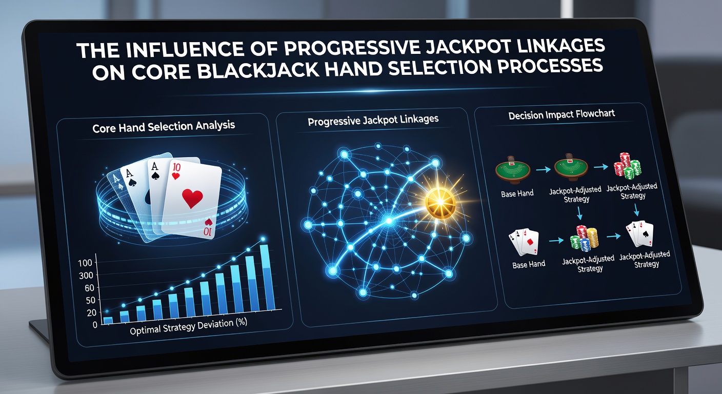 Close-up of a progressive jackpot display influencing player decisions at a blackjack table